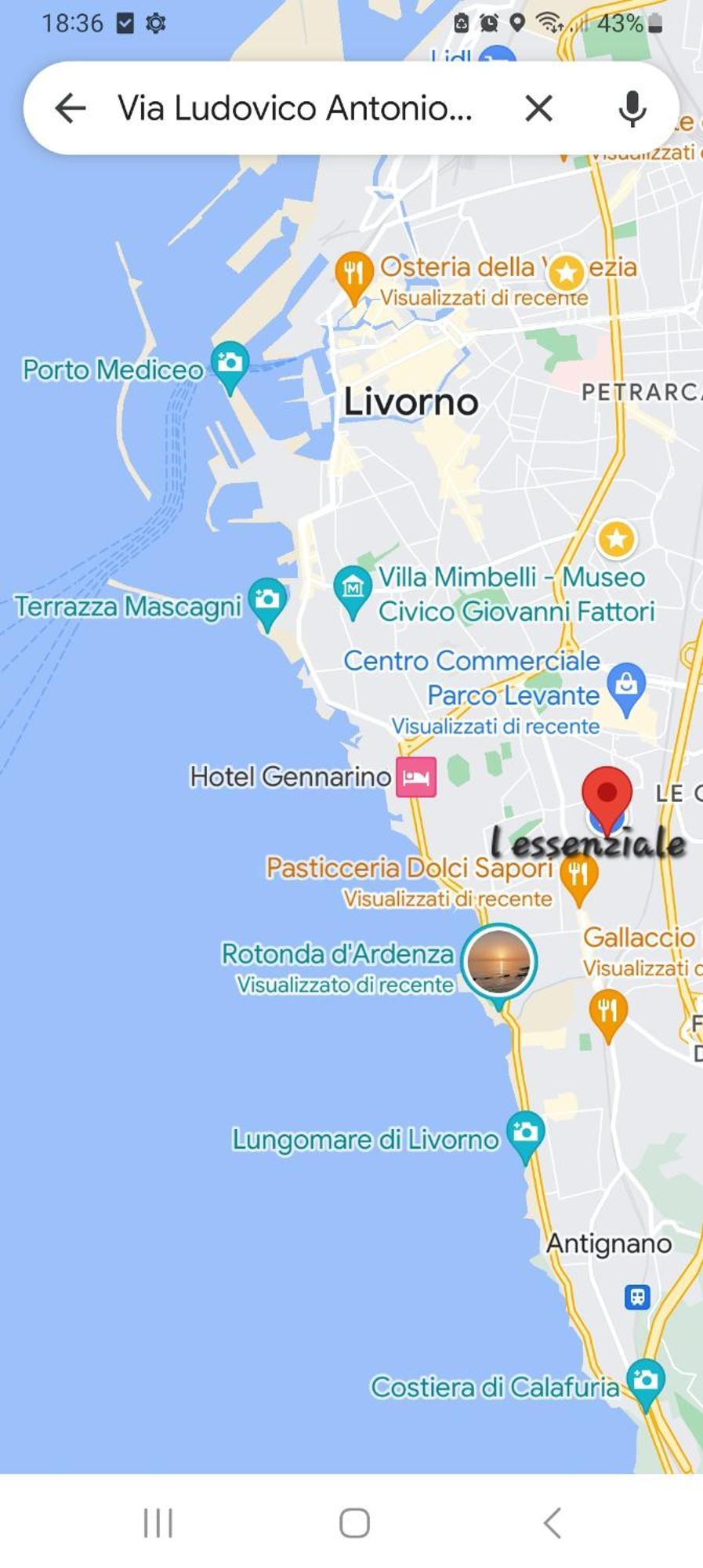 L' Essenziale Lägenhet Livorno Exteriör bild